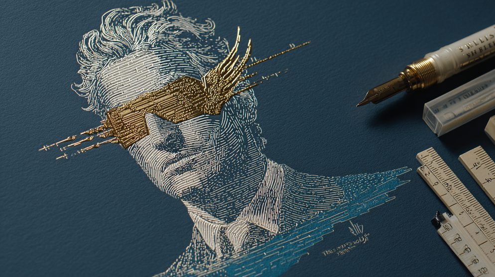 Illustration: A wealthy executive wearing golden blinders.